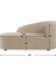 Fae - Arm Chaise Lounge - Beige