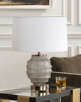 Acosta - Ribbed Table Lamp - Gray