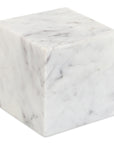 Cora - Cube Tabletop Accent - Purple / White Marble