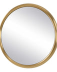 Atkinson - Modern Round Mirror - Brass