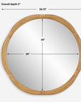 Salina - Round Bamboo Mirror