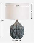 Whitecap - Ceramic Table Lamp - Gray