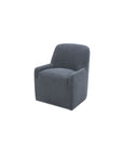 Maisie - Rolling Dining Chair - Slate Blue