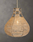 Hestia - 1 Light Natural Rope Pendant - Light Brown