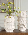 Ripple Crest - Vases (Set of 2) - White