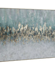 Divide - Hand Painted Art - Blue