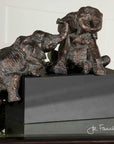 Playful Pachyderms - Figurines - Bronze