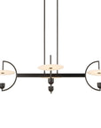 Kyoto - 4 Light Linear LED Chandelier - Black