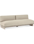 Livia - Teak Outdoor Sofa - Taupe