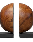 Teak And Noir - Bookends (Set of 2) - Light Brown