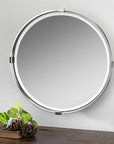 Tazlina - Round Mirror - Brushed Nickel
