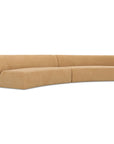 Naomi - 2 Piece Concave Modular Sectional - Golden Yellow