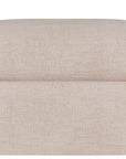 Hudson - Skirted Petite Ottoman, Special Order - Beige