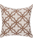 Mullan - 22" x 22"Pillow - Frothed Brown