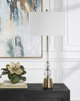 Annily - Crystal Table Lamp - Brass