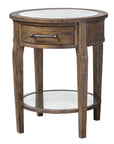 Raelynn - Wood Lamp Table - Light Brown