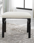 Diverge - White Shearling Small Bench