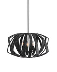 Thales - Geometric 3 Light Pendant - Black