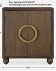 Mayenne - 2 Door Wood Cabinet - Oak