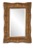 Emerson - Scalloped Antique Gold Mirror