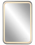 Crofton - Vanity Mirror - Black & Pearl Silver