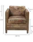 Darlington - Club Chair - Light Brown