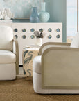 CC - Wilma Swivel Chair - White / Light Brown