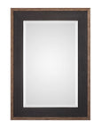Staveley - Rustic Mirror - Black
