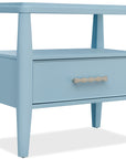 Commerce And Market - Sola One-Drawer Nightstand - Blue