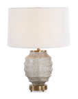 Acosta - Ribbed Table Lamp - Gray