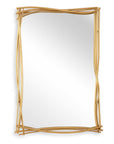 Curved Branches - Mirror - Gold
