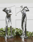 Practice Shot - Metallic Statues (Set of 2) - Pearl Silver