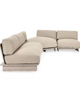 Livia - Teak 3 Piece Outdoor Sectional - Taupe