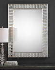 Lanester - Leaf Mirror - Silver