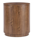 Eleana - Round Nightstand - Medium Wood