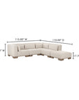June - Dream Modular Sectional - Oatmeal