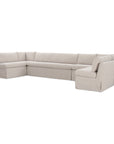 Fable - Slipcover Dining Banquette U-Shape - Beige
