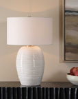 Alkman - Table Lamp - White Glaze