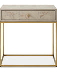 Pembrook - Side Table - Light Washed / Brass