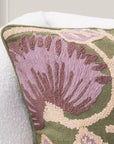 Folly - 22" x 22" Pillow - Olive Green / Multi