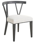 Dwell - Basalt Side Chair - Dark Gray / White