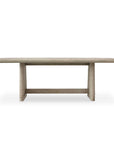 Harbor - Herringbone Indoor-Outdoor Dining Table - Brown