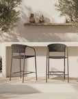 Zola - Outdoor Counter Chair - Dark Brown