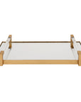 Deki - Mirrored Tray - Gold