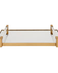 Deki - Mirrored Tray - Gold
