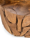 Rhea - Solid Wood Round Coffee Table - Natural