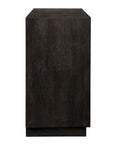 Faulkner - 3 Drawer Modern Chest - Black / Brass