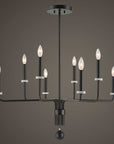 Ebony - Elegance 8 Light Chandelier - Black