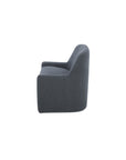 Maisie - Rolling Dining Chair - Slate Blue