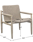 Sumba - Wicker Outdoor Lounge Chair - Gray